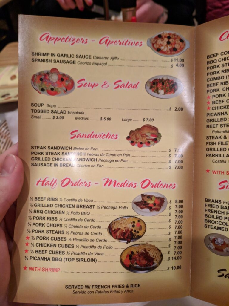 McWhorter Barbecue Menu 4